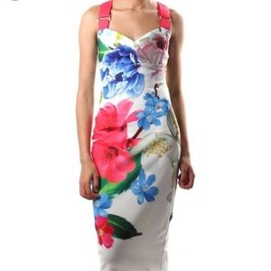 Ted Baker “forget me not” bodycon floral dress